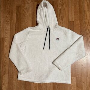 Fila Women's White Hoodie Fleece